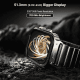 Fire Boltt Maverick Smartwatch | 2.02 inch | IPS Display | Bluetooth Calling  | Black Silver | BSW177