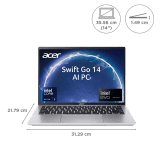 Acer Swift Go 14 Laptop | Intel Core Ultra 5 125H | Silver | NX.KR0SI.001