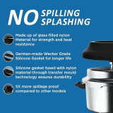 Preethi Aluminium Outer Lid | 3 L | Pressure Cooker Spill Splash Shield For Zero Spill  Zero Splash Induction Base
