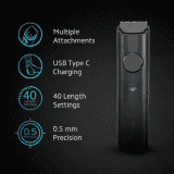 Xiaomi Grooming Kit Trimmer |  90 min Runtime 40 Length Settings | Black |  XMGHT2CKITLF