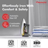 Butterfly Reva Stainless Steel Dry Iron | 1000 W | Grey
