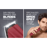 HAVELLS Trimmer | 90 min Runtime | 12 Length | Red | BT6111