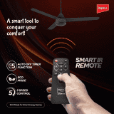 Impex BLDC Ceiling Fan ATOM 28 | 5 Star | Ceiling Fans Remote Control | Smoke Brown
