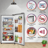 LG Refrigerator | 204 L | Direct Cool Single Door | 5 Star | Shiny Steel | GL-B211HPZZ