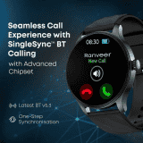 Fastrack Jupiter R1 | 1.38 Round HD Display | SingleSync BT Calling | Advanced Chipset Smartwatch Strap | Free Size | Blue