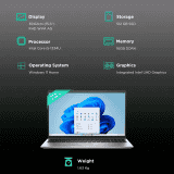 Dell Inspiron 15 Laptop | Intel Core i5 | 13th Gen | 1334U | 16 GB | 512 GB | Platinum Silver | OIN353034071RINS1M
