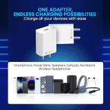 Portronics Adapto One Pro 3A Mach USB Fast Charging Adaptor | 18w | Wide Compatibility | PAdaOR 1963