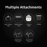 Xiaomi Grooming Kit Trimmer |  90 min Runtime 40 Length Settings | Black |  XMGHT2CKITLF