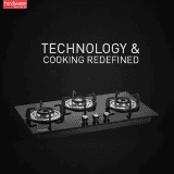 Hindware Ella Plus Glass Automatic Hob | 75 CM | 3 Burners