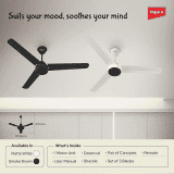Impex Bldc Ceiling Fan 1200 Mm Atom 28 | 5 stars | Rated Ceiling Fans  Remote Control |  High Speed Fan Having | Matte White