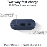 Xiaomi Pocket Power Bank | 10000mAh | 22.5W | Blue | P15ZM