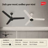 Impex BLDC Ceiling Fan ATOM 28 | 5 Star | Ceiling Fans Remote Control | Smoke Brown