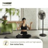 atomberg Renesa Pedestal Fan Swing | 400mm | Midnight Black | FAFG0213