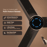 V-Guard INSIGHT-G Ceiling Fan | 1200 mm | BLDC Motor | Remote Control | Choco Brown Glossy