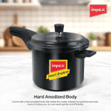 Impex HA Smart D5 Hard Anodized Dripless Aluminium Pressure Cooker | 4.5 L