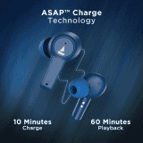 boAt Airdopes 411 ANC Bluetooth Headset | Blue Thunder
