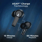 boAt Airdopes 411 ANC Bluetooth Headset | Black Storm