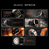Fire-Boltt Dapper Bluetooth Calling Smartwatch | 2.15 Inch | IPS Tracking | Black Chain | BSW189