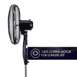 usha Colossus Pedestal Fan | Rust Free Aluminium Blade | 400mm | Red