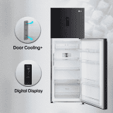 LG 343 L Frost Free Double Door Refrigerator | 3 Star | Ebony Sheen | GL-T382TESX
