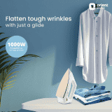 Orient Electric FabriSmooth Dry Iron | 1000 W | White
