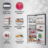 LG 343 L Frost Free Double Door Refrigerator | 3 Star | Ebony Sheen | GL-T382TESX