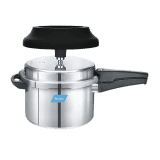 Preethi Induction Base Outer Lid Aluminium Pressure Cooker | Spill Splash Shield | 5 L