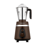 BAJAJ Ninja Series Power Grind Belgian Chocolate Mixer Grinder | 1000 W | Black & Chrome | 410625