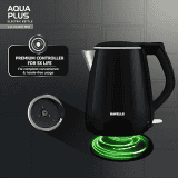 HAVELLS Aqua Plus | 1250 Watt | 1.2 Litre | Electric Kettle Cool Touch Outer Body | Black