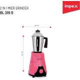 Impex ULTRAMIX 600  | 1.5 Litre  | 3 Speed Control Blender 2 in 1 Mixer Grinder