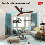Impex Whizstar Deco | 1200 mm | Ceiling Fan  High Speed Fan | Brown