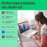 HP Laptop | Ryzen 5 | Hexa Core 5500U | 8 GB | 512 GB | Natural Silver | 15S-EQ2304AU
