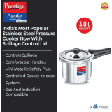 Prestige Svachh Popular Pressure Cooker | 3L | Stainless Steel | 20172