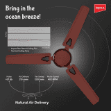 Impex Whizstar Deco | 1200 mm | Ceiling Fan  High Speed Fan | Brown