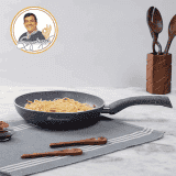 Wonderchef Granite Non Stick Fry Pan | 24 cm | 5 Layer PFOA Free Non Stick Coating | Grey