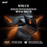 Acer Nitro V 16 Gaming Laptop | AMD Ryzen 7 Octa Core 8845HS | NVIDIA GeForce RTX 4060 | 16 GB | 1 TB SSD | Black | NH.QP0SI.001