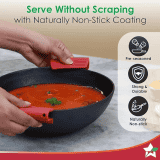 WONDERCHEF Forza Cast-Iron Kadhai  3.35L  | 30 cm | Pre-Seasoned Cookware Induction Friendly