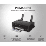 Canon PIXMA Ink Efficient G1010 | Single Function Color Ink Tank Printer | Borderless Printing