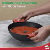 WONDERCHEF Forza Cast-Iron Kadhai  3.35L  | 30 cm | Pre-Seasoned Cookware Induction Friendly