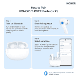 Honor Choice X5 Earbuds | 30dB ANC | Bluetooth 5.3 | White