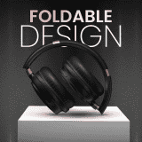 Portronics Muffs M3 Over Ear Headphones | 40 Hour Playtime | Foldable Design | Type C Fast Charging | Black