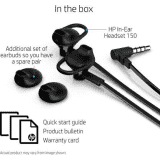 HP 150 Wired Headset | Wired in the ear | Black