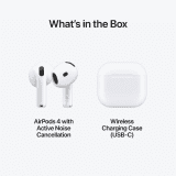 Apple AirPods 4 | Active Noise Cancellation | True Wireless | Bluetooth | White
