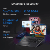 ASUS Vivobook 15X Laptop | 15.6 inch | Intel Core i5 13th Gen 1335U  | 16 GB | 512 GB | Indie Black | K3504VAB-NJ541WS