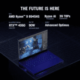 ASUS ROG Zephyrus G14  Gaming Laptop | OLED AMD Ryzen 9 |  Octa Core 8945HS | 16 GB |1 TB SSD | NVIDIA GeForce RTX 4060 | Eclipse Gray | GA403UV-QS085WS