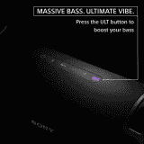 Sony ULT Field 7 Bluetooth Party Speaker | ULT button for Massive Bass | Handle | Black | SRS-ULT70//C
