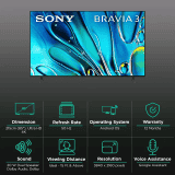 Sony BRAVIA 3 | 85 inch | 4K Ultra HD Google TV | Dolby Vision And Dolby Atmos | K-85S30