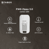 FABER FWG ZIPPY 3.0 Instant Water Geyser | 3 L | White