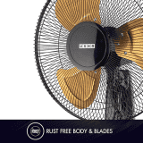 Usha Colossus Wall Fan | 400 mm | 3 Blade | Aluminium Blade | Golden