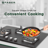 Faber HOB BELLA HT 753 BR AI FFD Automatic Hob | 3 Burner | Glass Top | Black